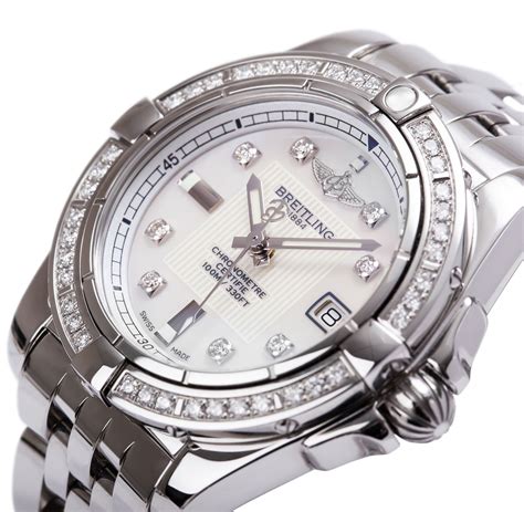 breitling women's watch diamonds